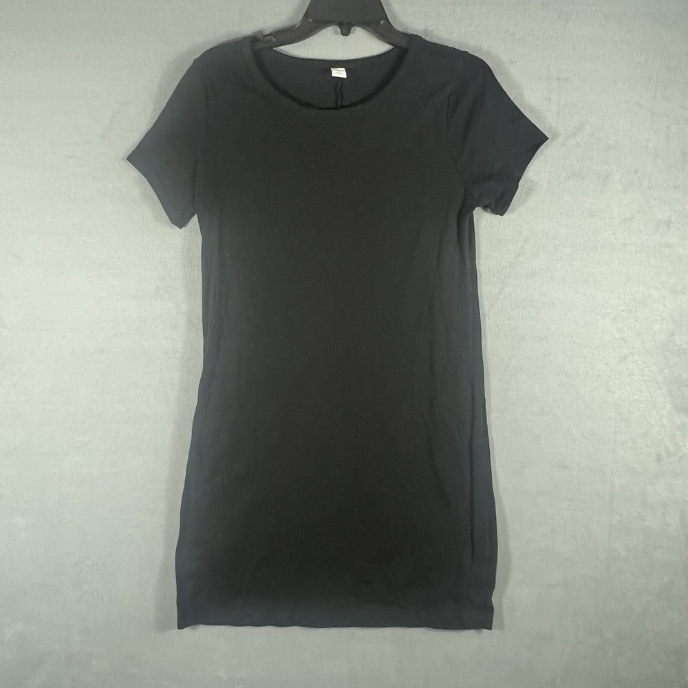 Old Navy Women's Black T-Shirt Dress Size S Short Sleeve Casual Cotton Blend